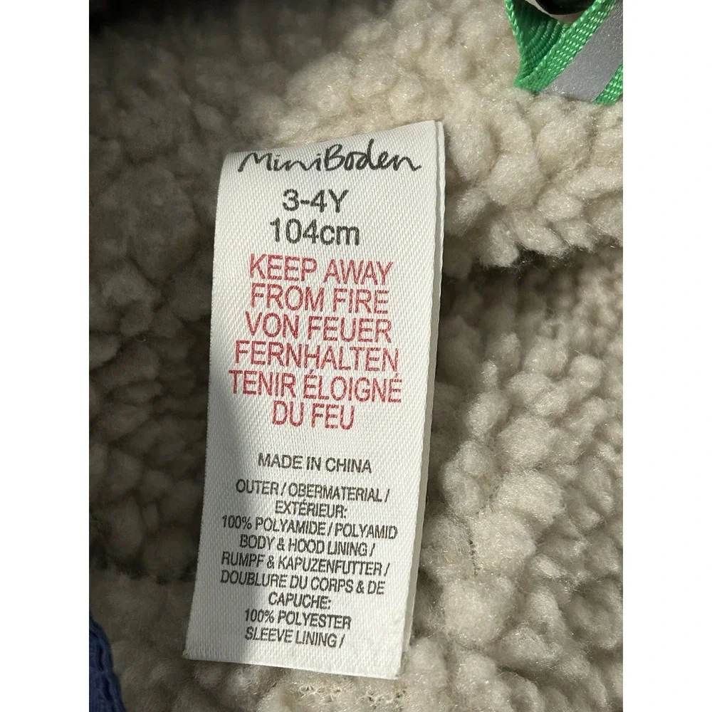 Mini Boden Kids Winter Set 2-Piece Snow Suit Jacket & Pants Sz 3–4Y | Waterproof